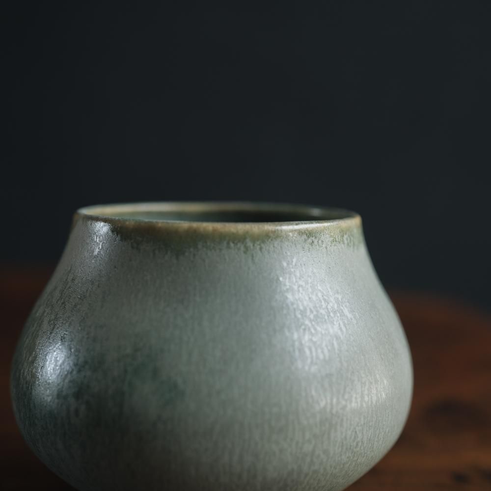 (2025年4月) かもめ製作所　茶杯（アンティークグリーン）ち20-5