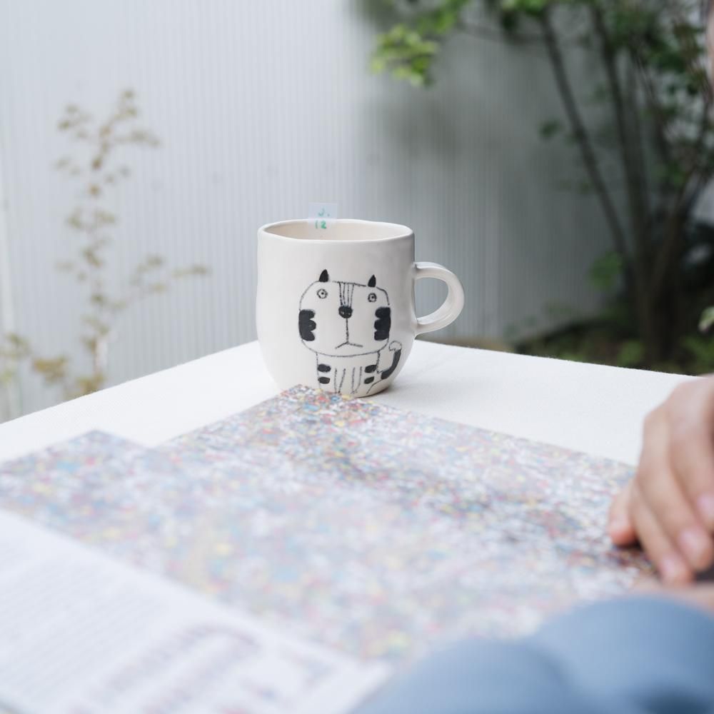 (2023年4月)　古澤彩　まあるいCUP（ねこ）　 ふ12