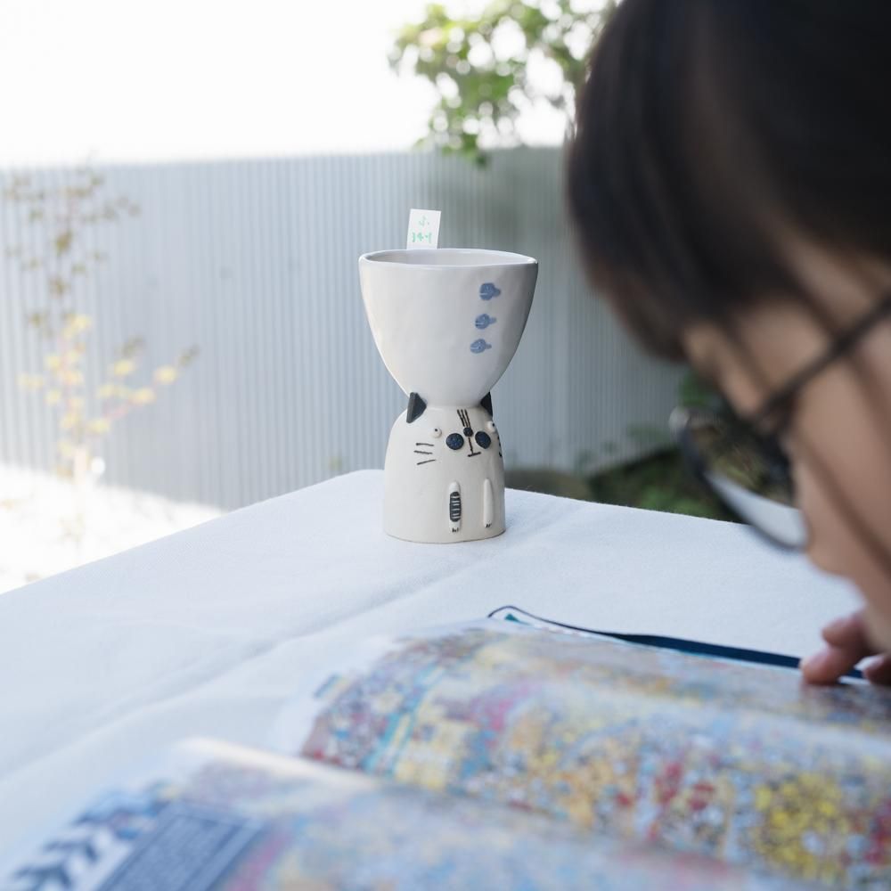(2023年4月)　古澤彩　ゴブレット（ネコ）　 ふ34