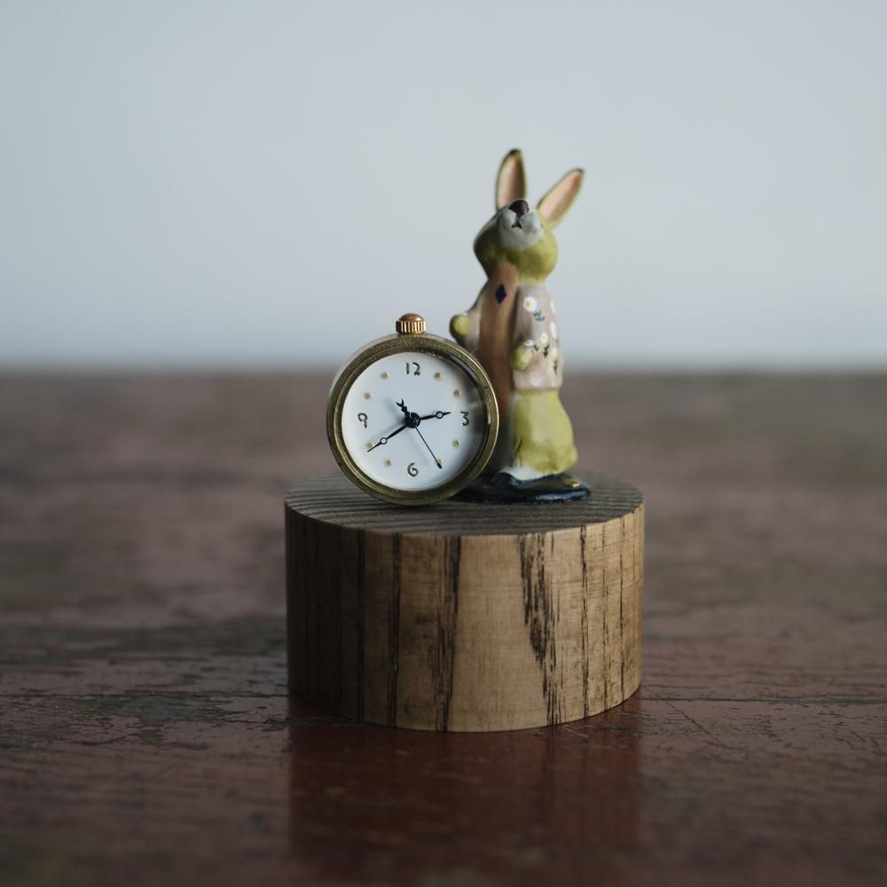 (予約受付) atelier coin ウサギの置時計 （Aimee）12<img class='new_mark_img2' src='https://img.shop-pro.jp/img/new/icons52.gif' style='border:none;display:inline;margin:0px;padding:0px;width:auto;' />