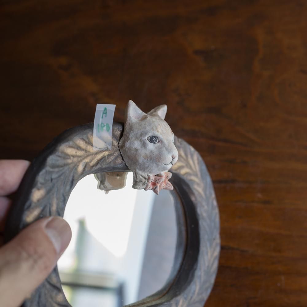 (2023年7月)  acnepotterystudio 動物の鏡（小）  　A18B