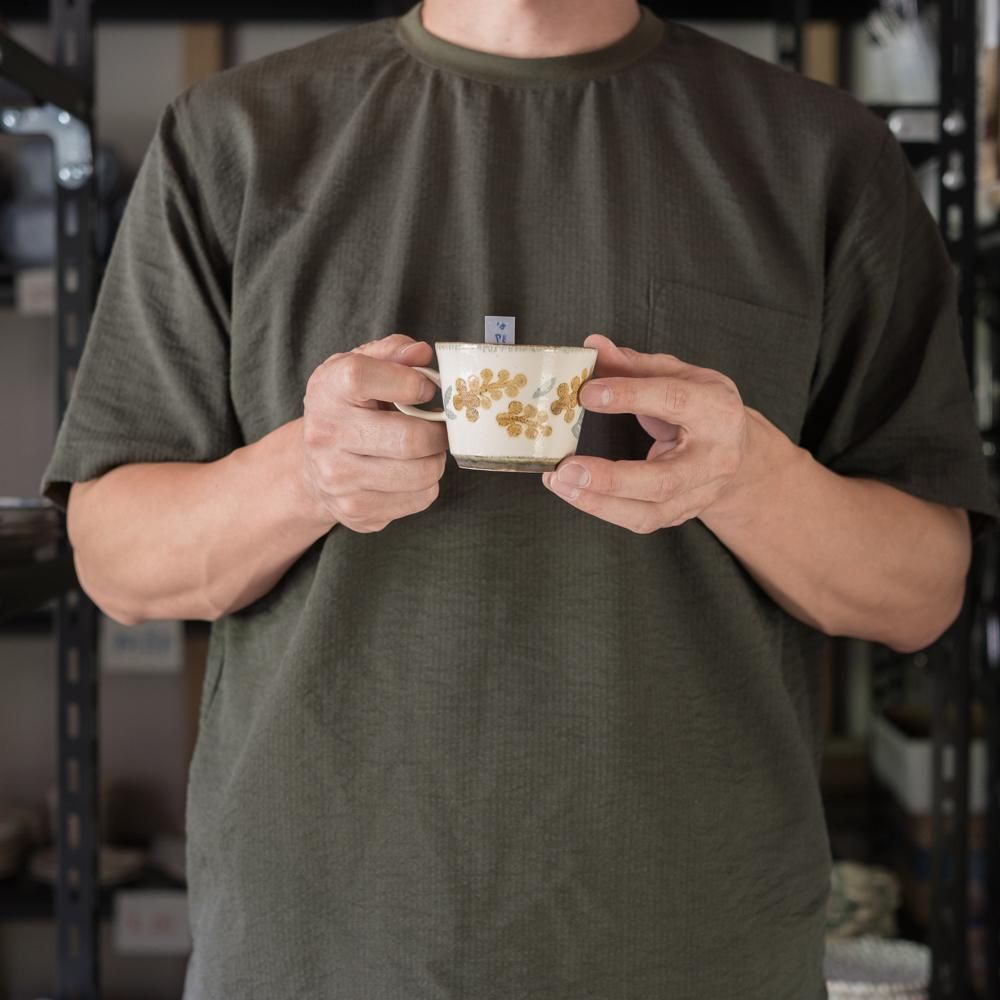 （2023年9月イロドリ陶器市） かとうようこ コーヒーカップ （ミモザ） か37