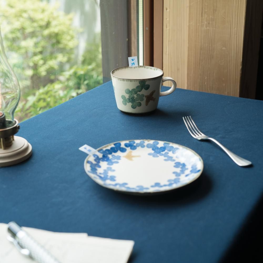 （2023年9月イロドリ陶器市） かとうようこ コーヒーカップ （みつばミドリ） か39