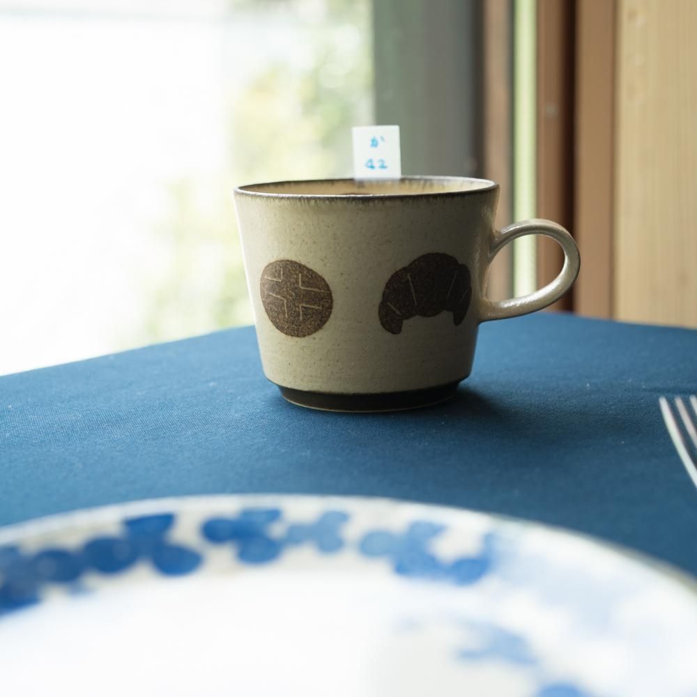 （2023年9月イロドリ陶器市） かとうようこ コーヒーカップ （ぱん） か42