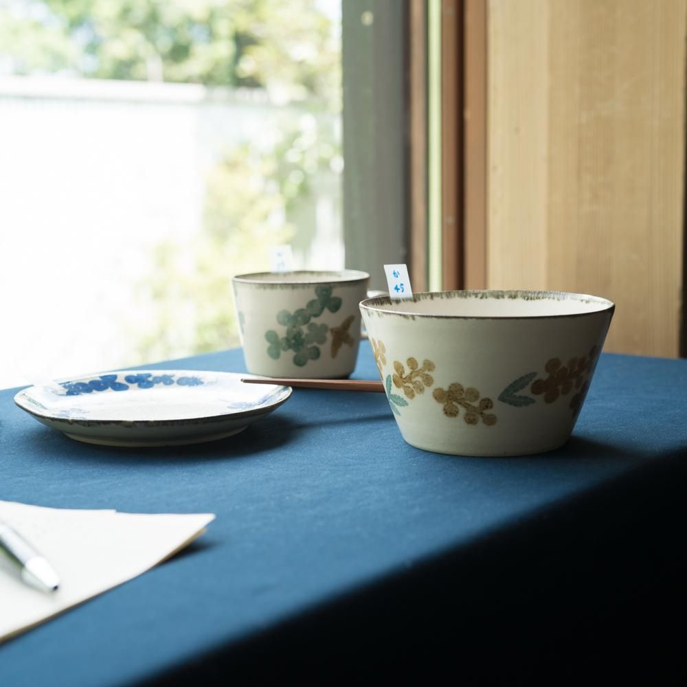 （2023年9月イロドリ陶器市） かとうようこ ボウル （ミモザ） か45