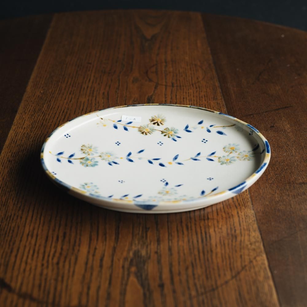 矢島操作 絵変わり六種 『遠き街プレート』手描き平皿 矢島操作 絵変わり六種 『遠き街プレート』手描き平皿