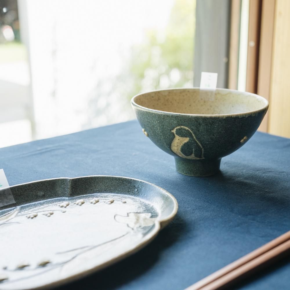 ※数量制限あり （2023年9月イロドリweb個展）  苔色工房　お茶碗ペンギン　こ16