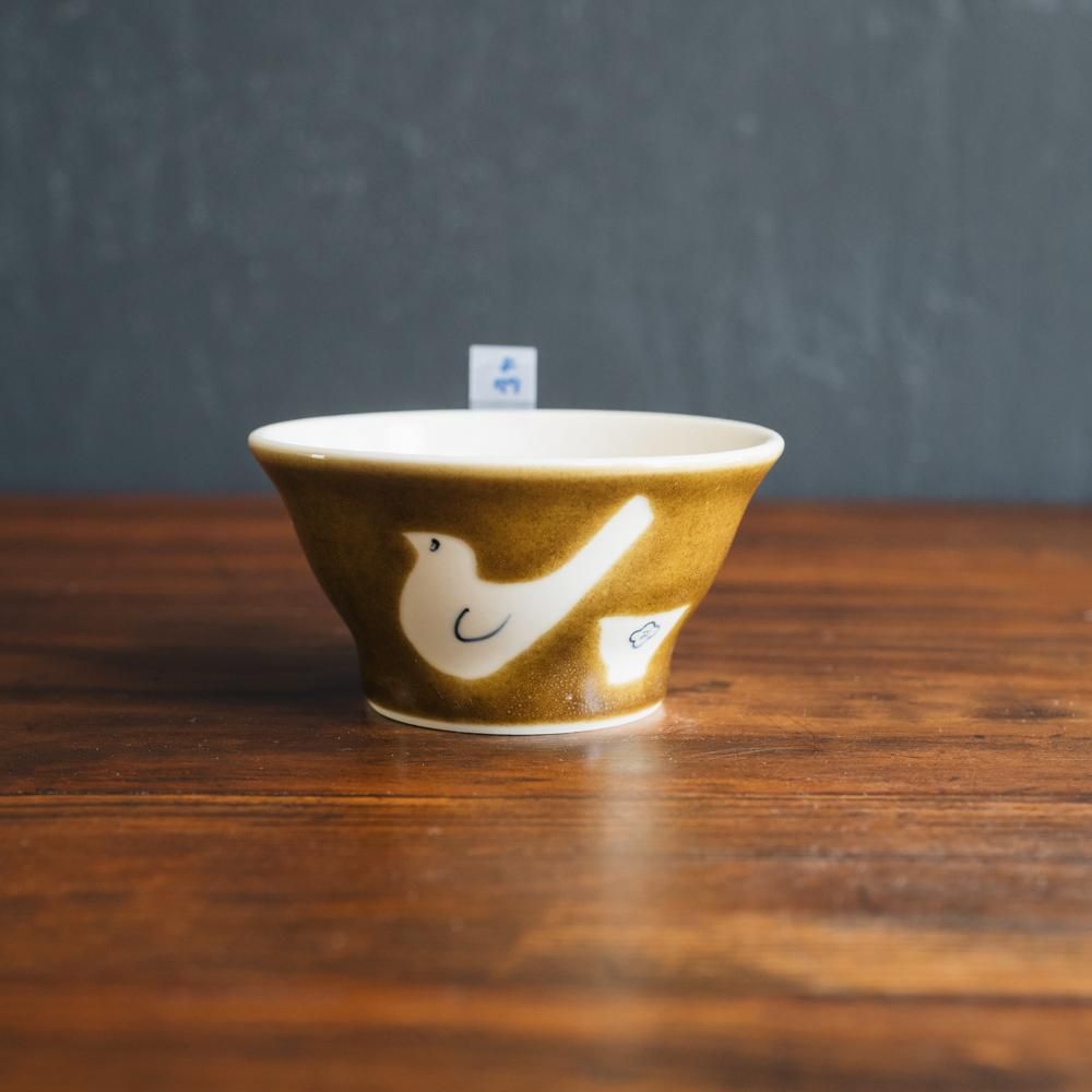 （2023年10月web展 ）   よぎみちこ  飯碗トリ　よ77