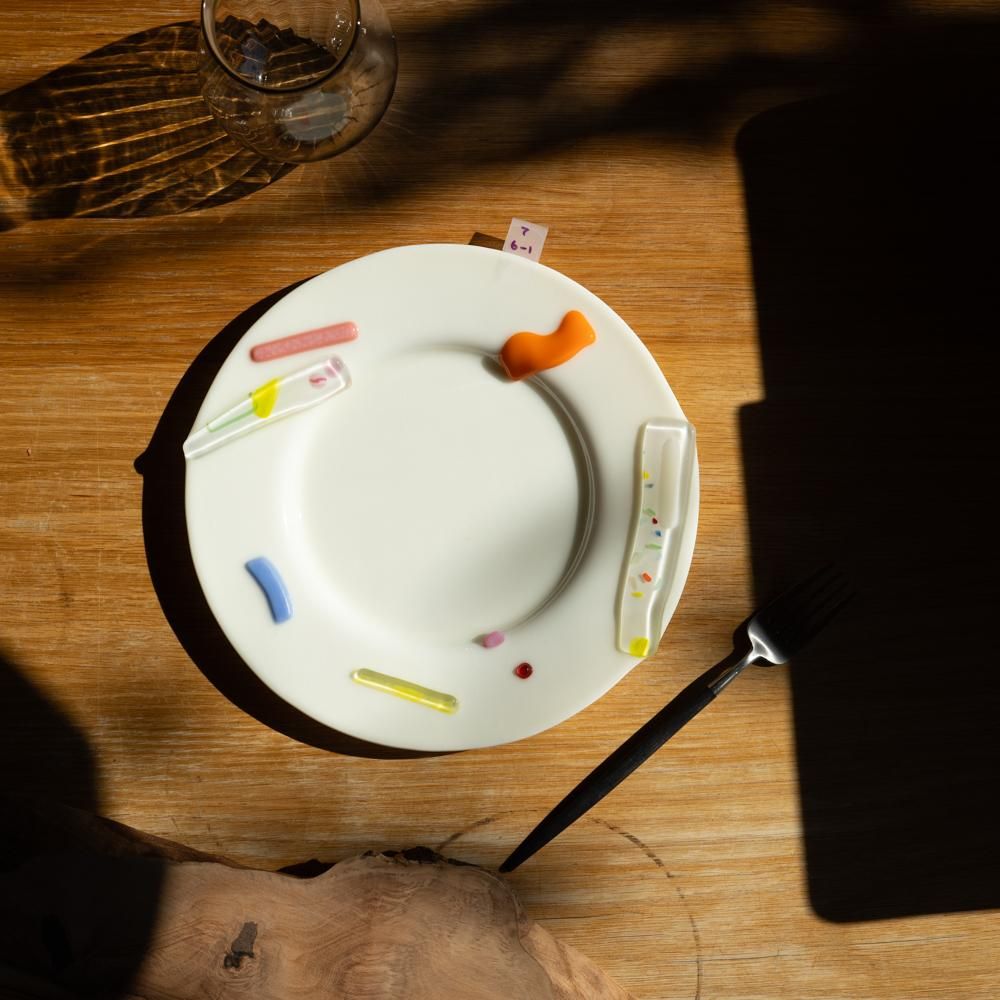 天気雨さん コラージュ皿 作家さんの器と暮らしにまつわる道具のお店｜イロドリ｜オンラインストア