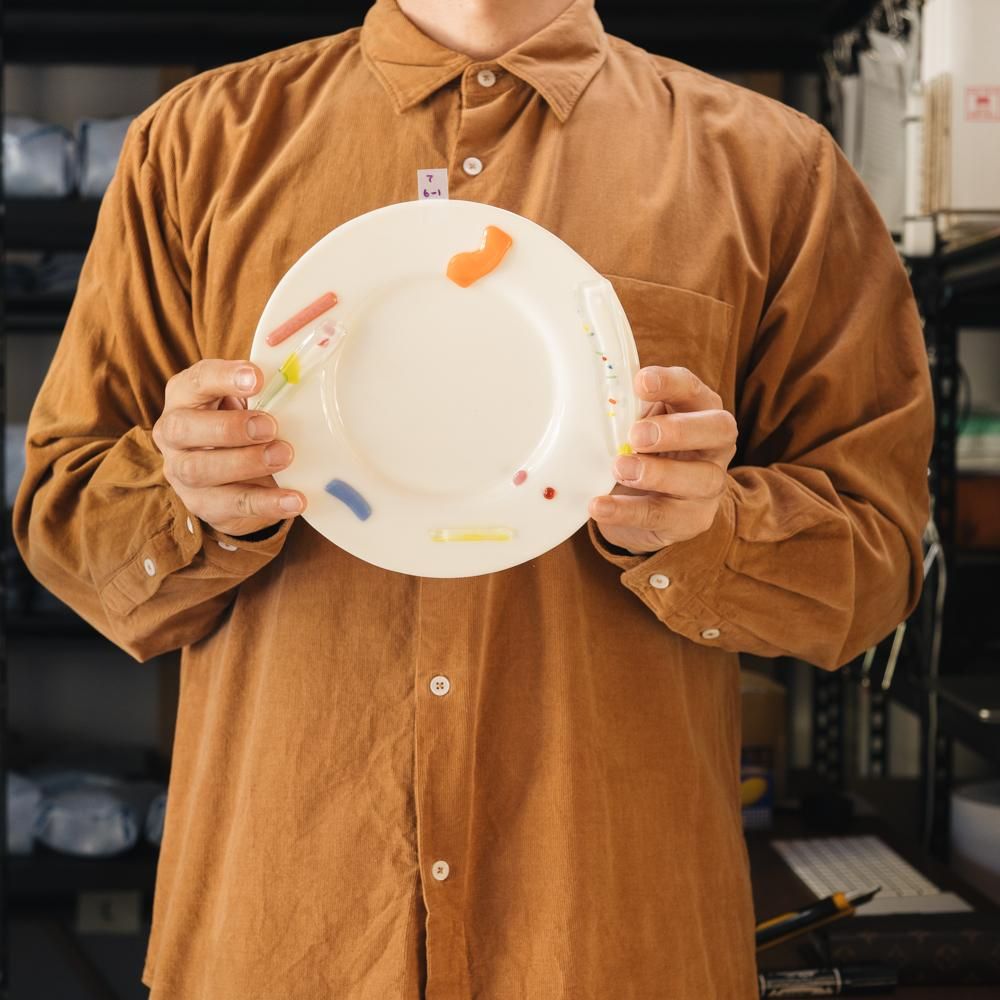 天気雨さん コラージュ皿 天気雨さん コラージュ皿 作家さんの器と暮らしにまつわる道具のお店