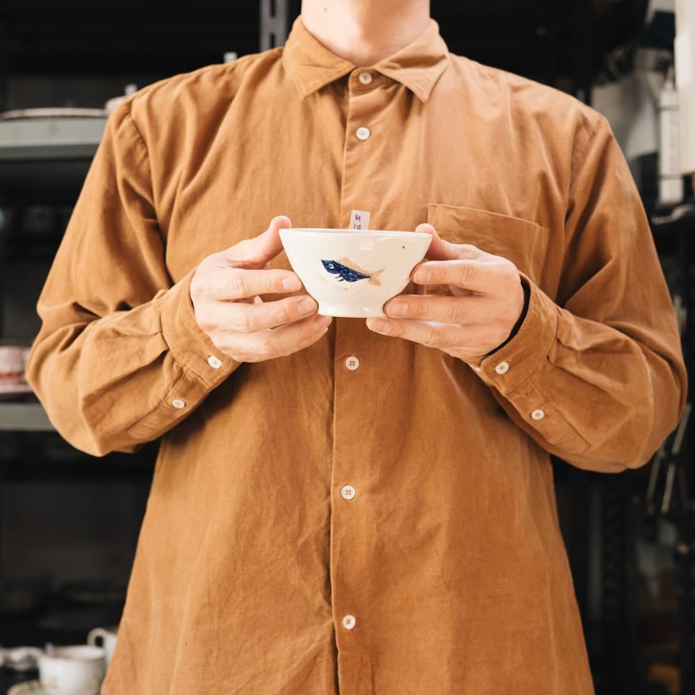 (2024年1月web展)　 宮崎孝彦  お茶碗（魚）　 M1a