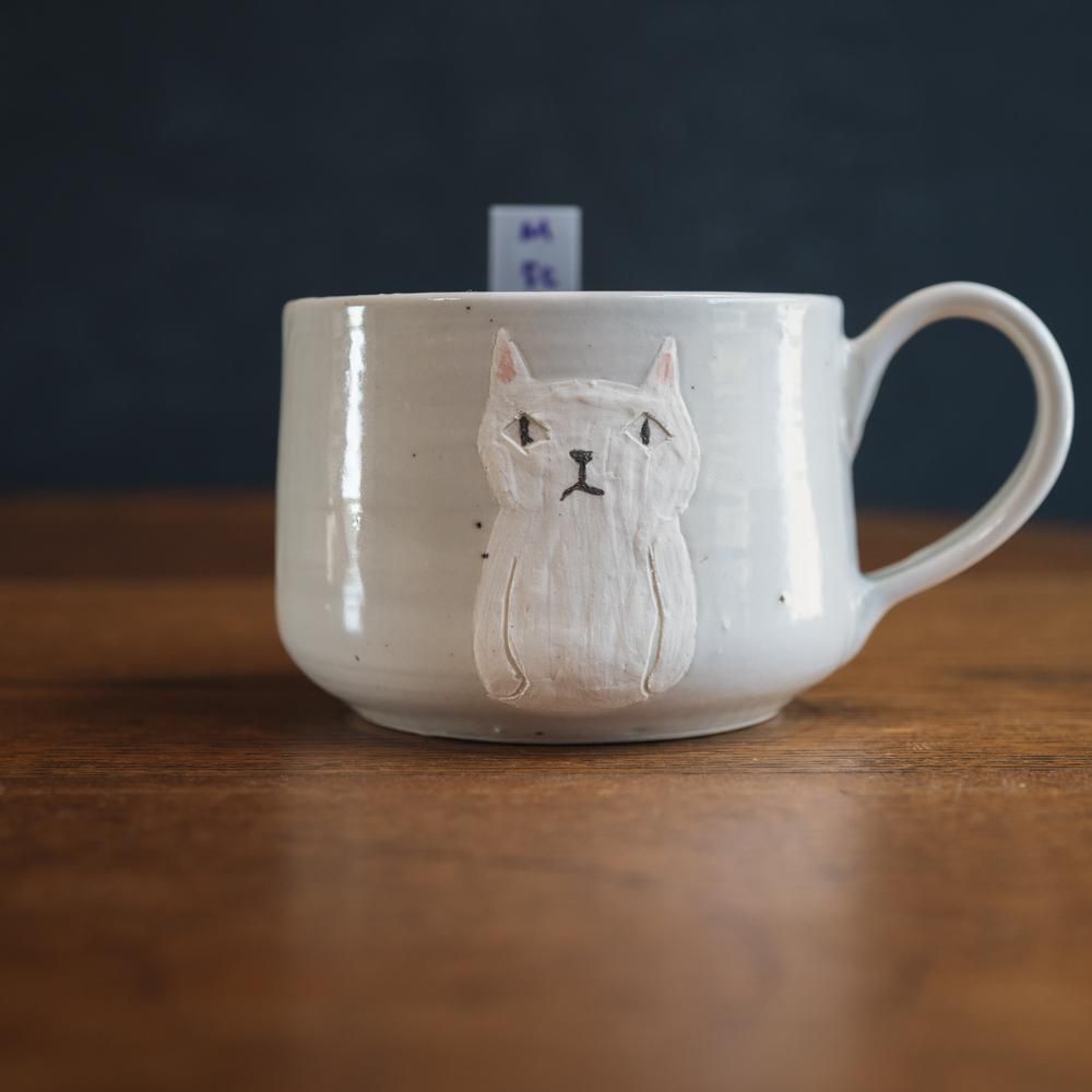 (2024年1月web展)　 宮崎孝彦  コーヒーカップ（ねこ）　 M5c