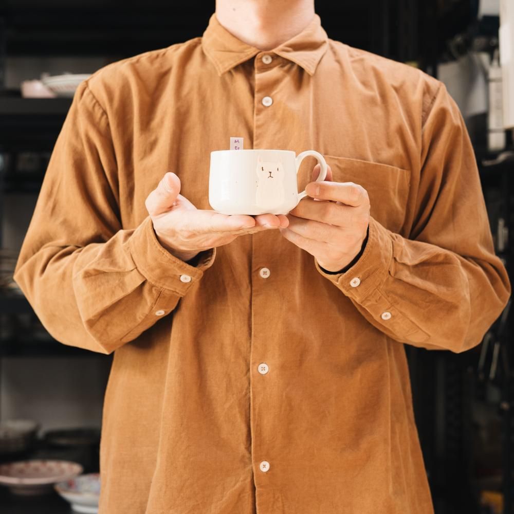 (2024年1月web展)　 宮崎孝彦  コーヒーカップ（ねこ）　 M5c