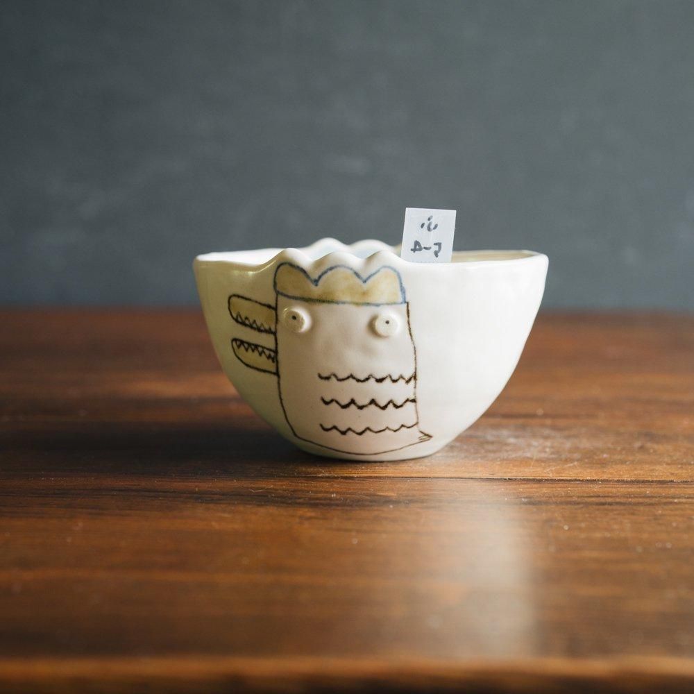 (2024年4月イロドリWEB個展)　 古澤彩   ※1点もの どうぶつBOWL　ふ5-4