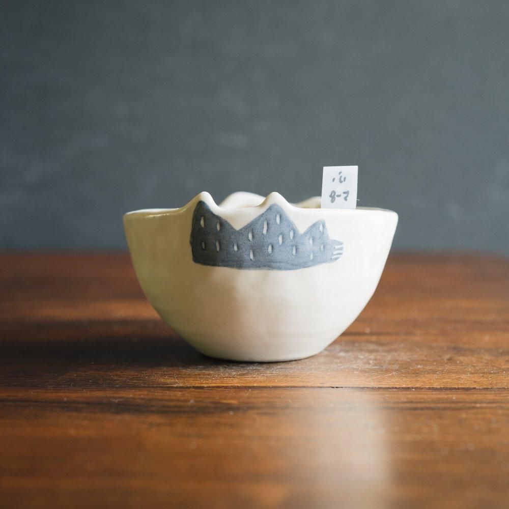 (2024年4月イロドリWEB個展)　 古澤彩   ※1点もの どうぶつBOWL　ふ5-8