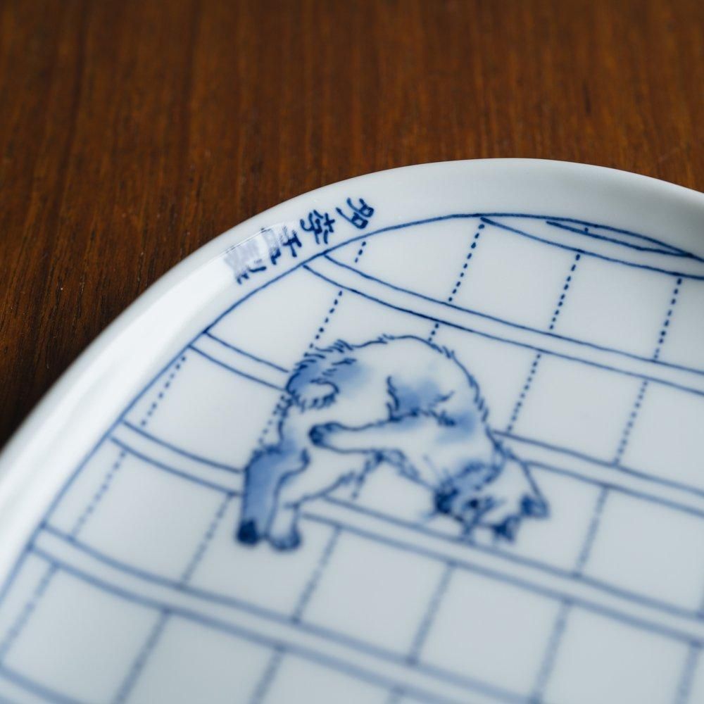 （2024年6月）*tarrie woo*　はらり、猫約物のだえん中皿　（た12）
