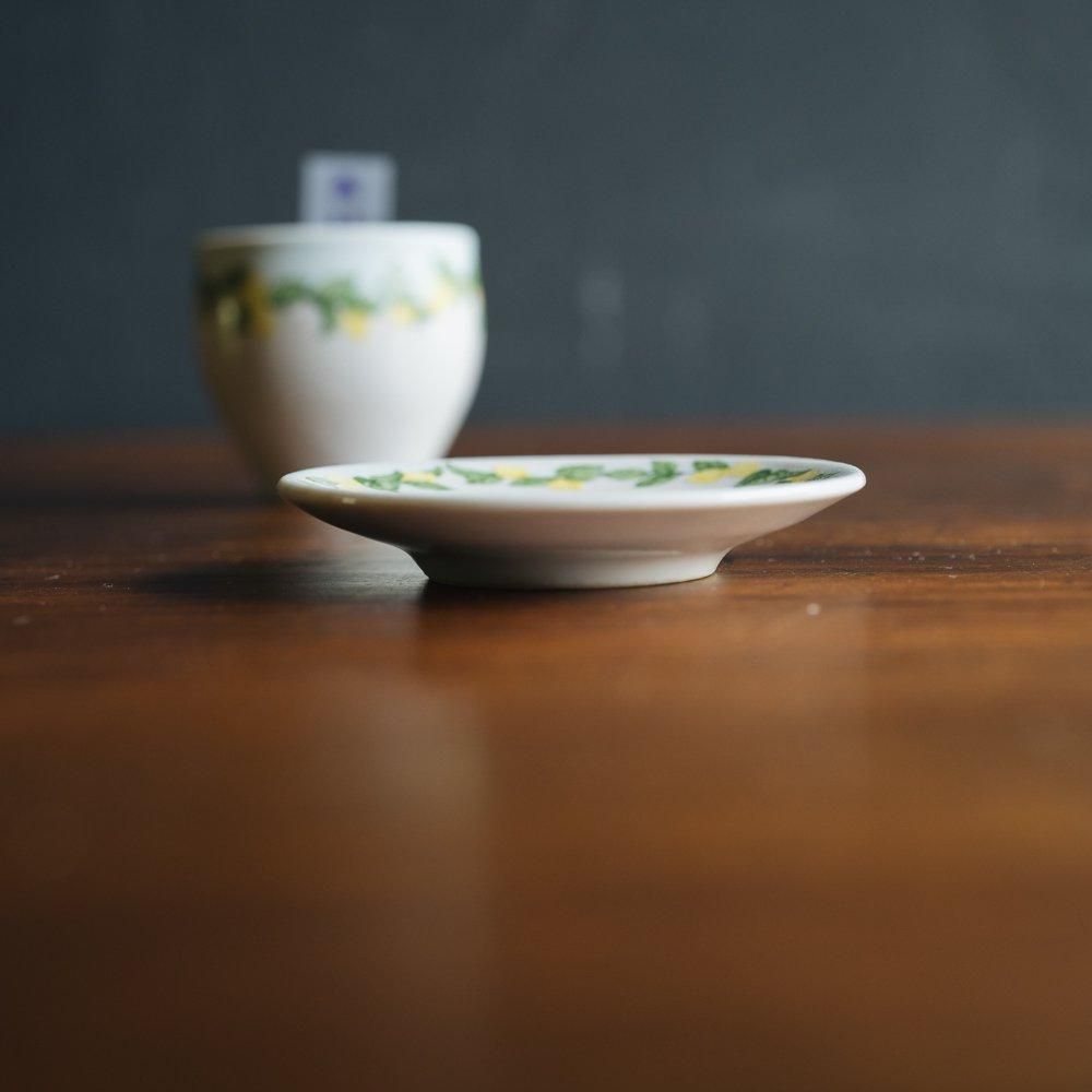 (2024年6月WEB個展) 阿部慎太朗　茶杯＆茶托　檸檬｜バイカラー　【あ33】