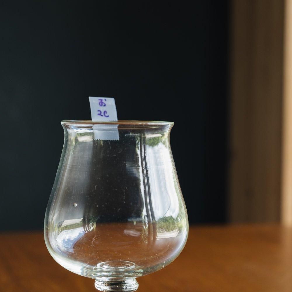 （2024年7月 ）【1点もの】翁再生硝子工房 ワイングラス tall　お2c