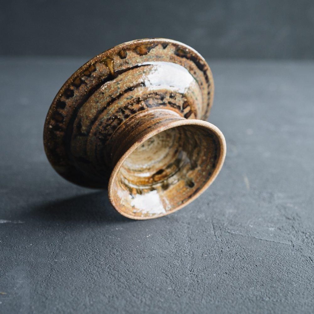 （2024年7月）【1点もの】acnepotterystudio 白鳥の高台皿　A12