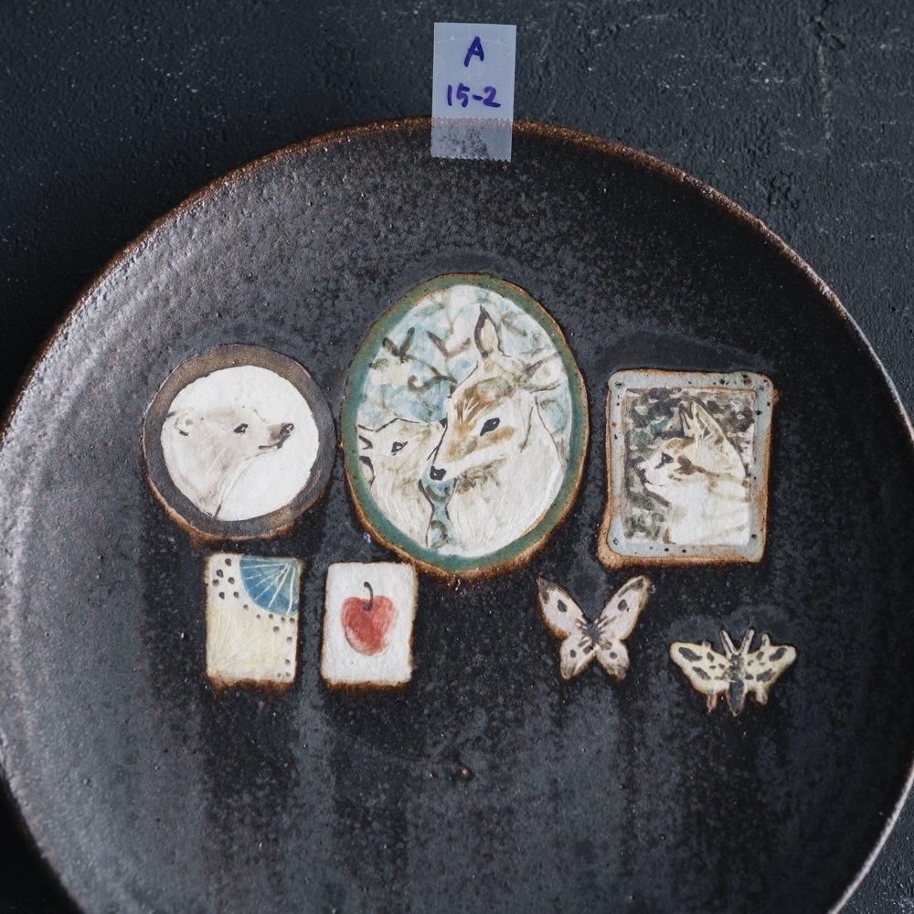 （2024年7月）【1点もの】acnepotterystudio 皿（中）　A15-2