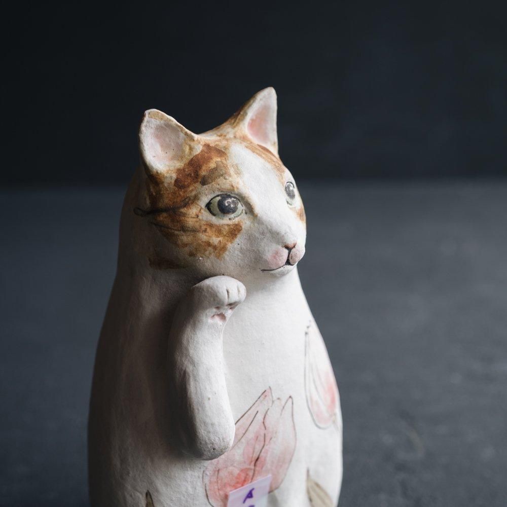 （2024年7月）【1点もの】acnepotterystudio 招き猫　A35