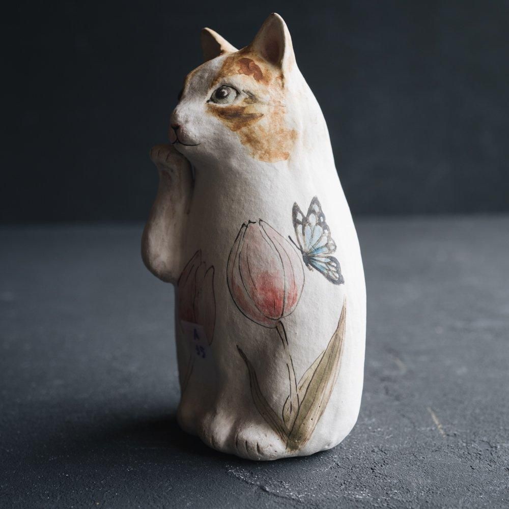 （2024年7月）【1点もの】acnepotterystudio 招き猫　A35