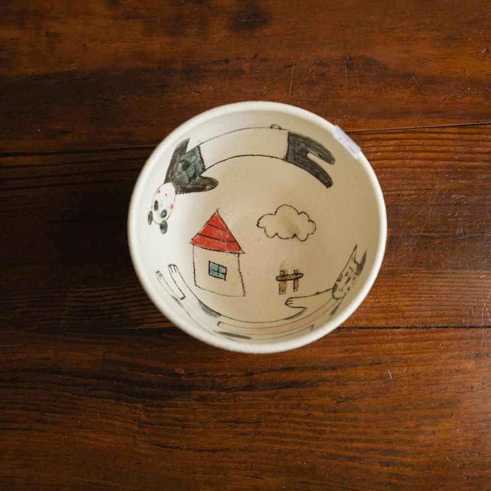 （2024年8月） 【1点もの】竹内 礼   どうぶつさんシリーズお茶碗　（T1-20）