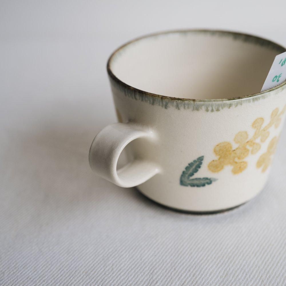 （2024年8月イロドリ陶器市） かとうようこ コーヒーカップ（ミモザ） か30