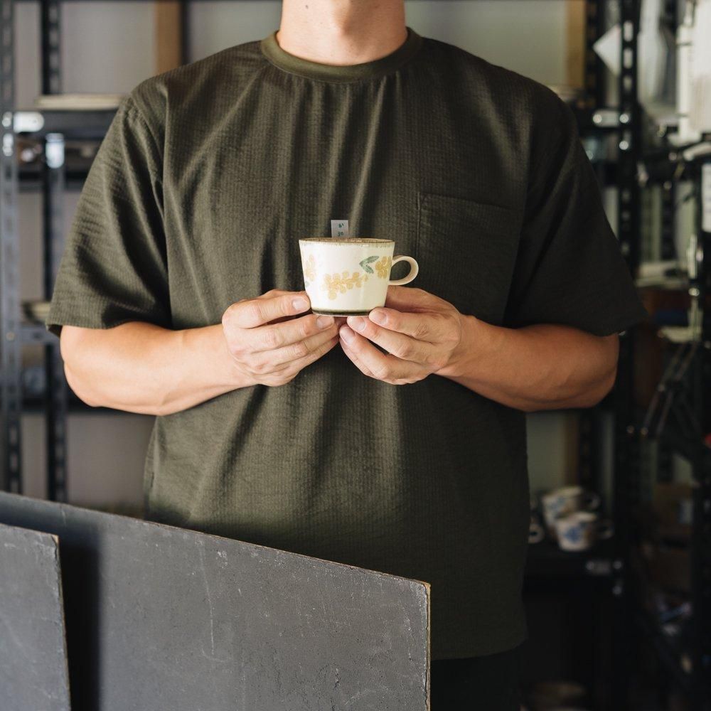 （2024年8月イロドリ陶器市） かとうようこ コーヒーカップ（ミモザ） か30