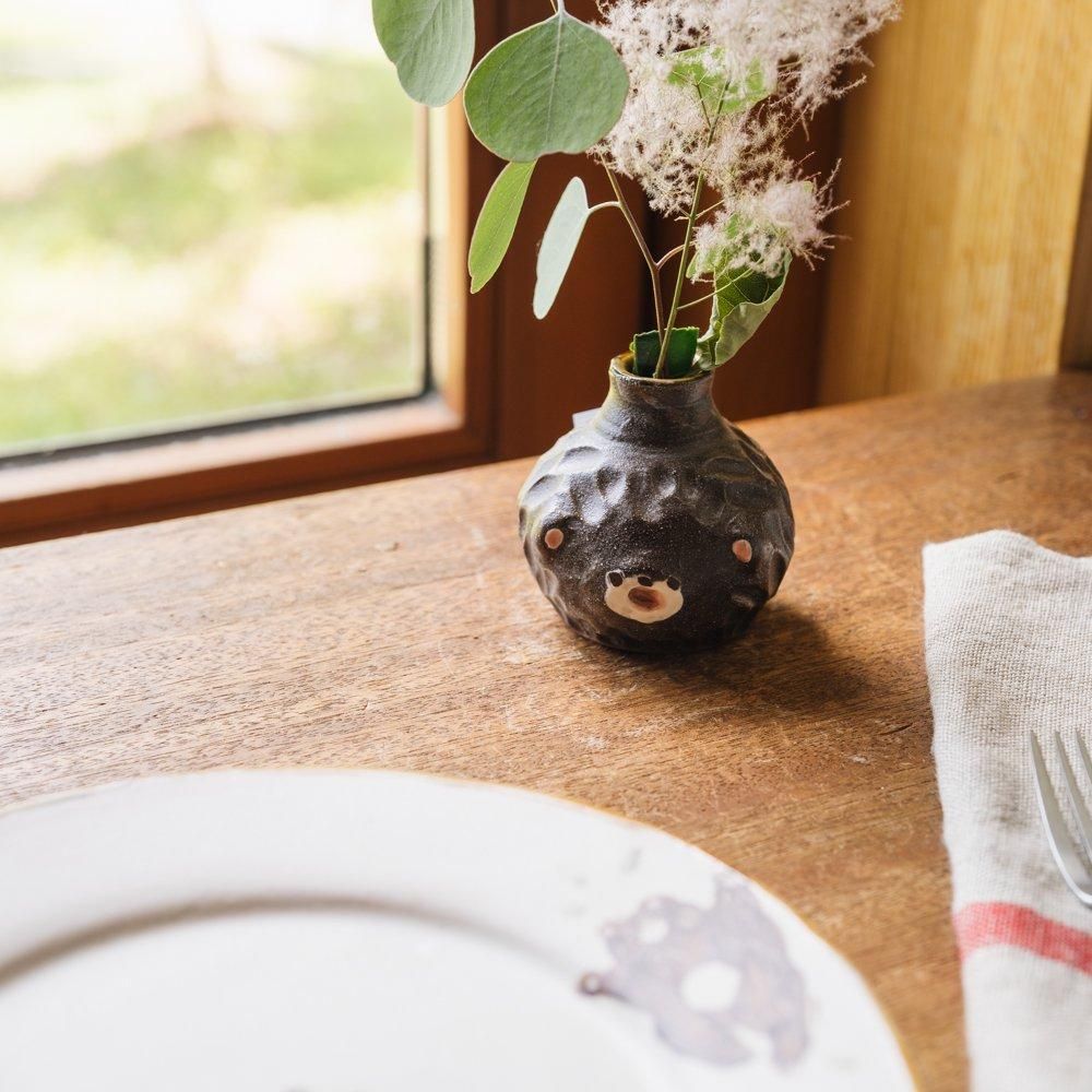 陶器 一輪挿し 作家物