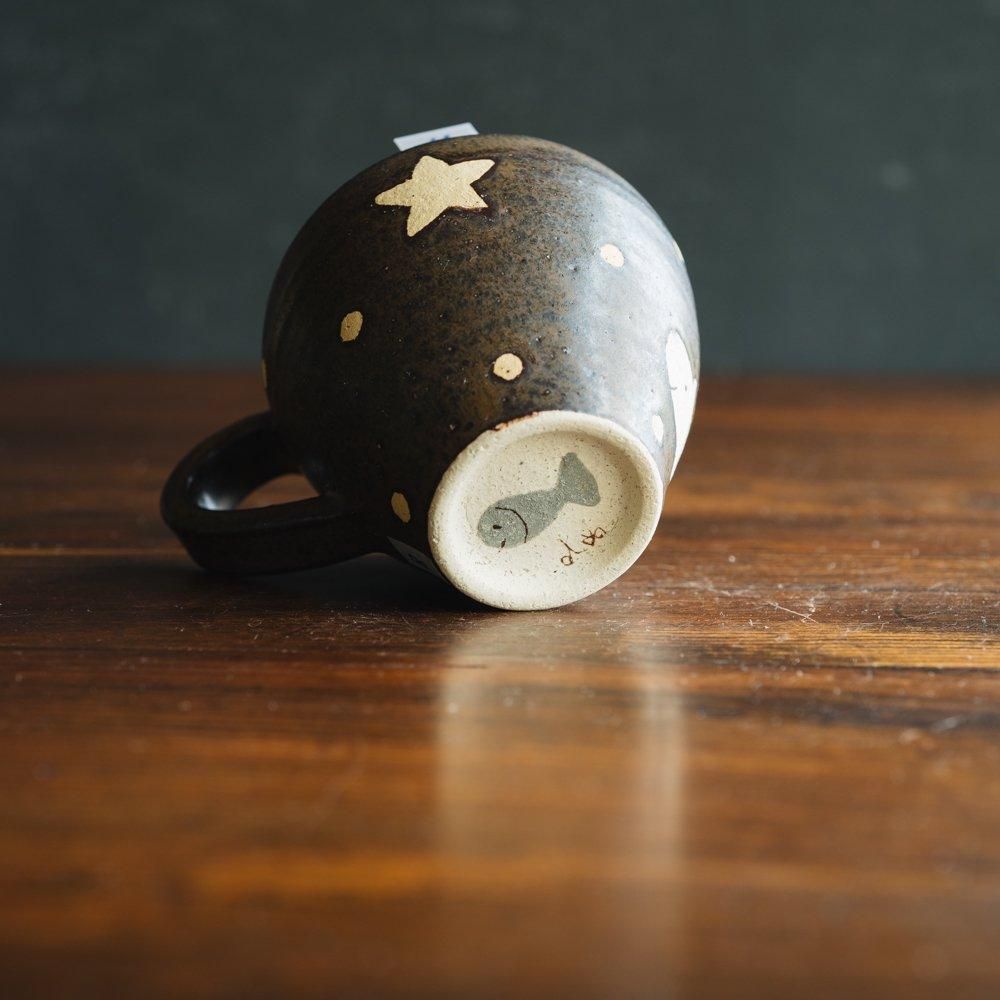 ※数量制限あり（2024年8月イロドリ陶器市）【1点もの】伊藤みほ　コーヒーカップ シロクマ 　い8