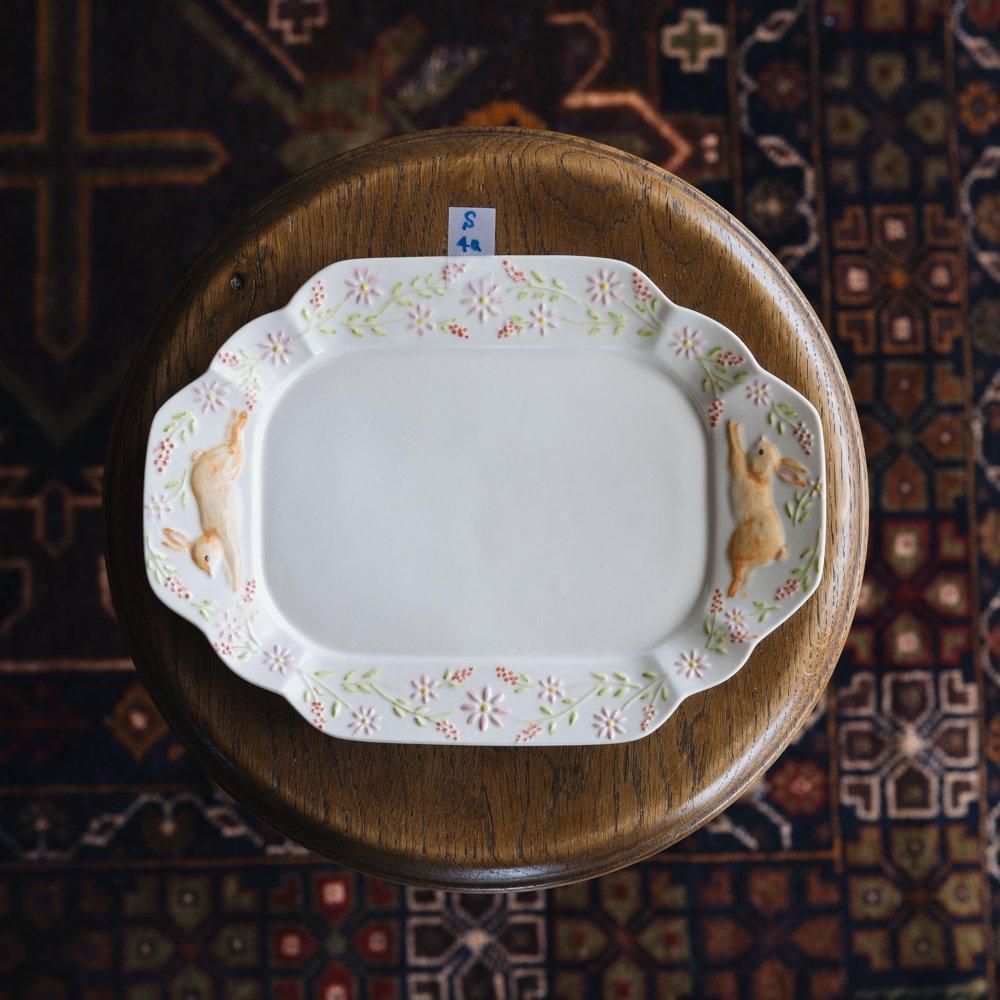 Sugar poppo 猫ねこリム皿　8寸　プレート　大皿シュガーポッポ Sugar poppo 猫ねこリム皿 8寸 プレート 大皿シュガーポッポ