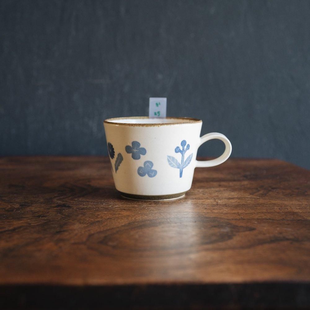 （2024年9月） かとうようこ コーヒーカップ（はなアオ） か25