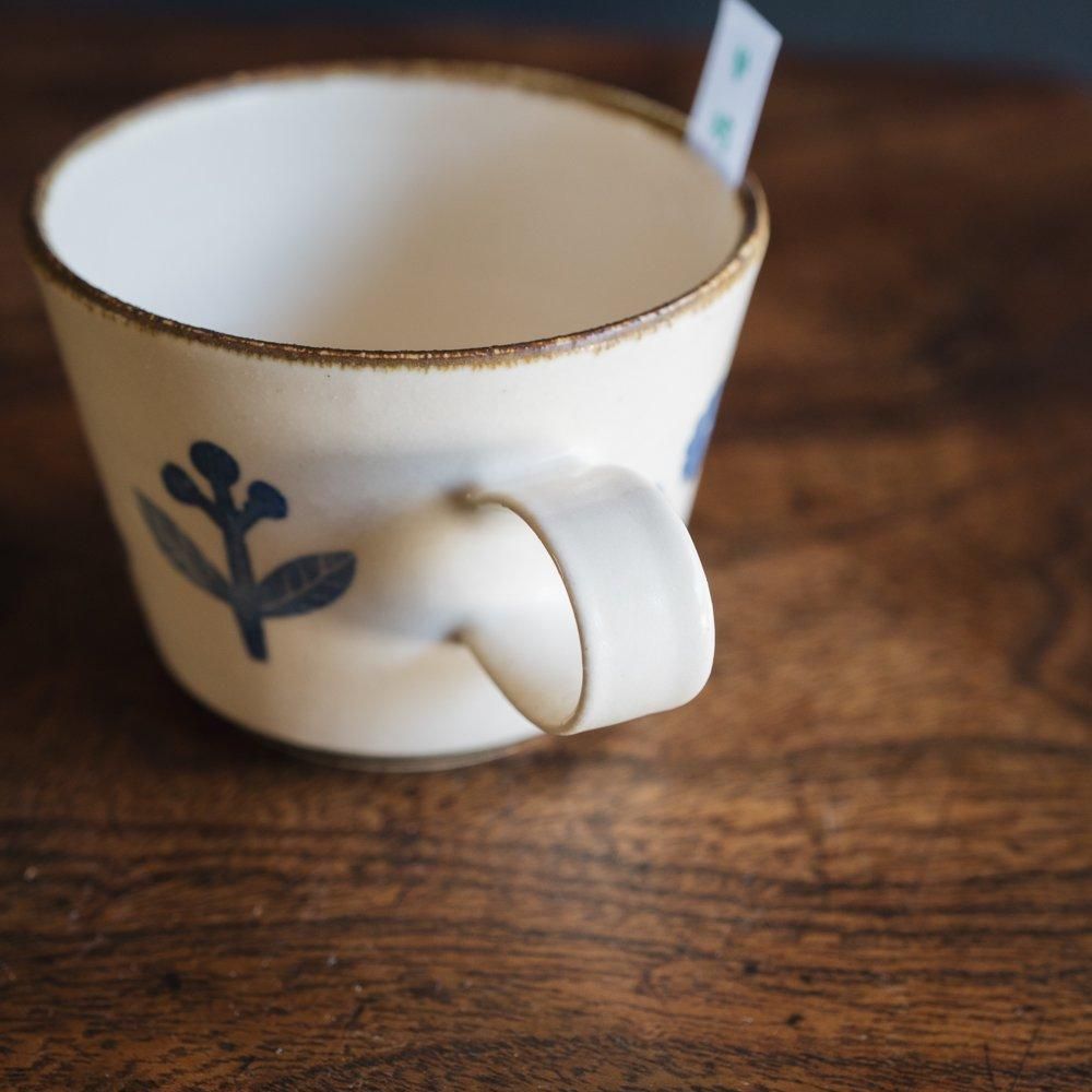 （2024年9月） かとうようこ コーヒーカップ（はなアオ） か25