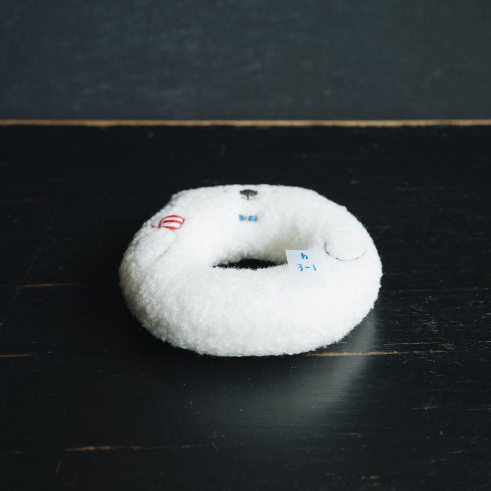 （2024年10月） 【1点もの】HOKKORI DONUT COASTER　シロクマさん　h3-1