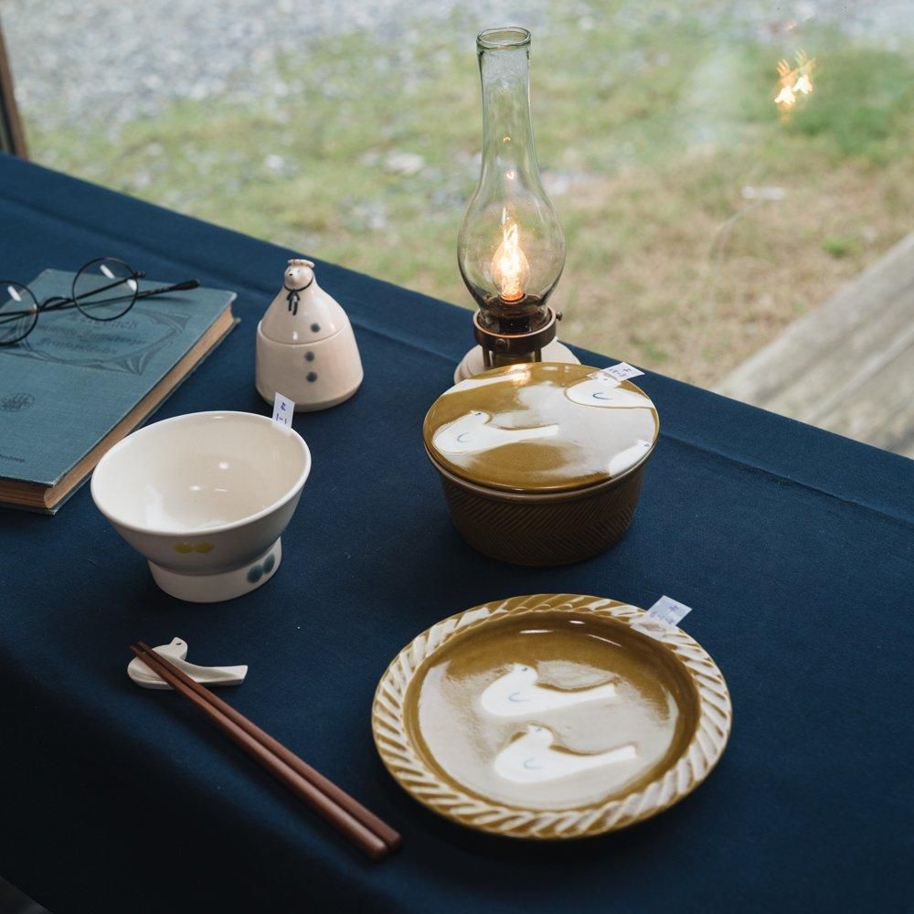 （2024年10月web展 ）   よぎみちこ  蓋ものしのぎトリ　よ15-3