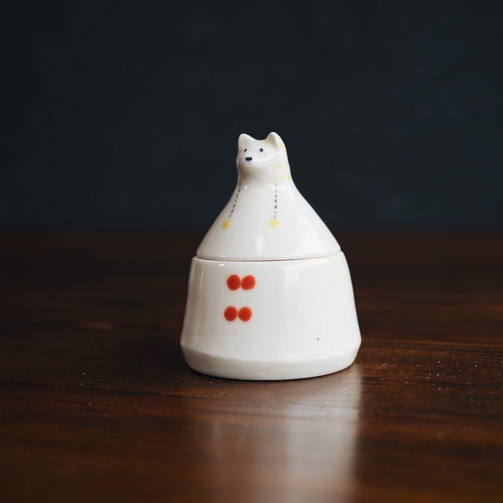 （2024年10月web展 ）   よぎみちこ  動物のふたもの　よ16-3