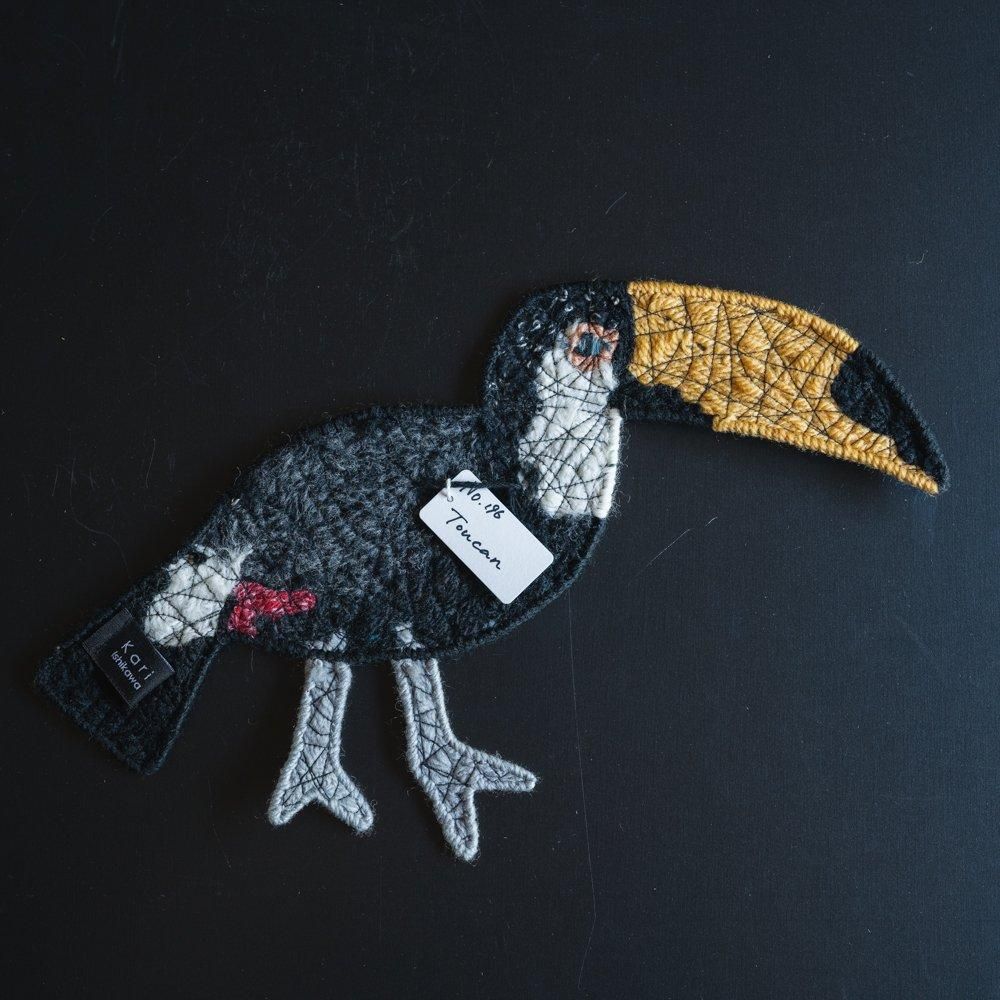 （2024年10月web展 ）   Kari Ishikawa　 yarn animals　 オオハシ　196