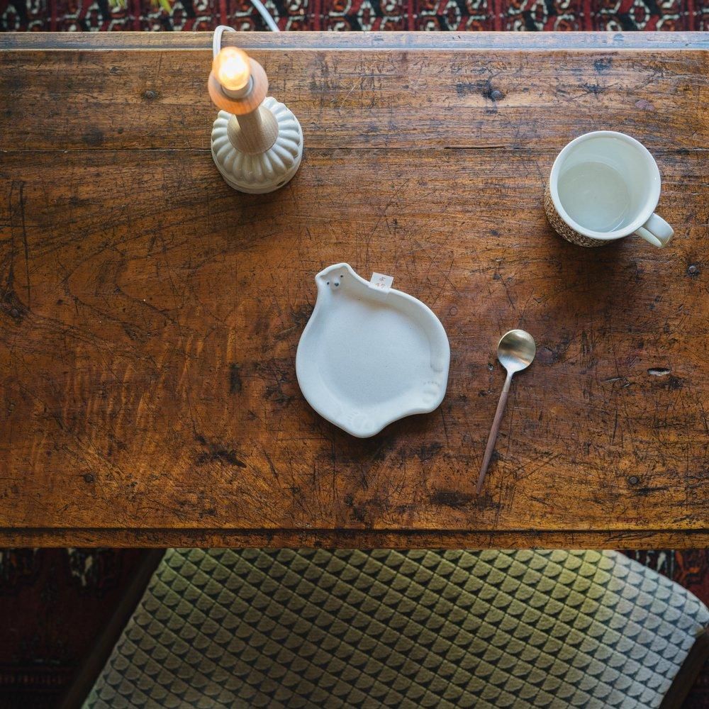 うつわとけし あおよ さん 作家もの 一点もの 大皿 金澤尚宜（あよお） / 26cm 青の釉景皿 うつわ 通販 陶芸