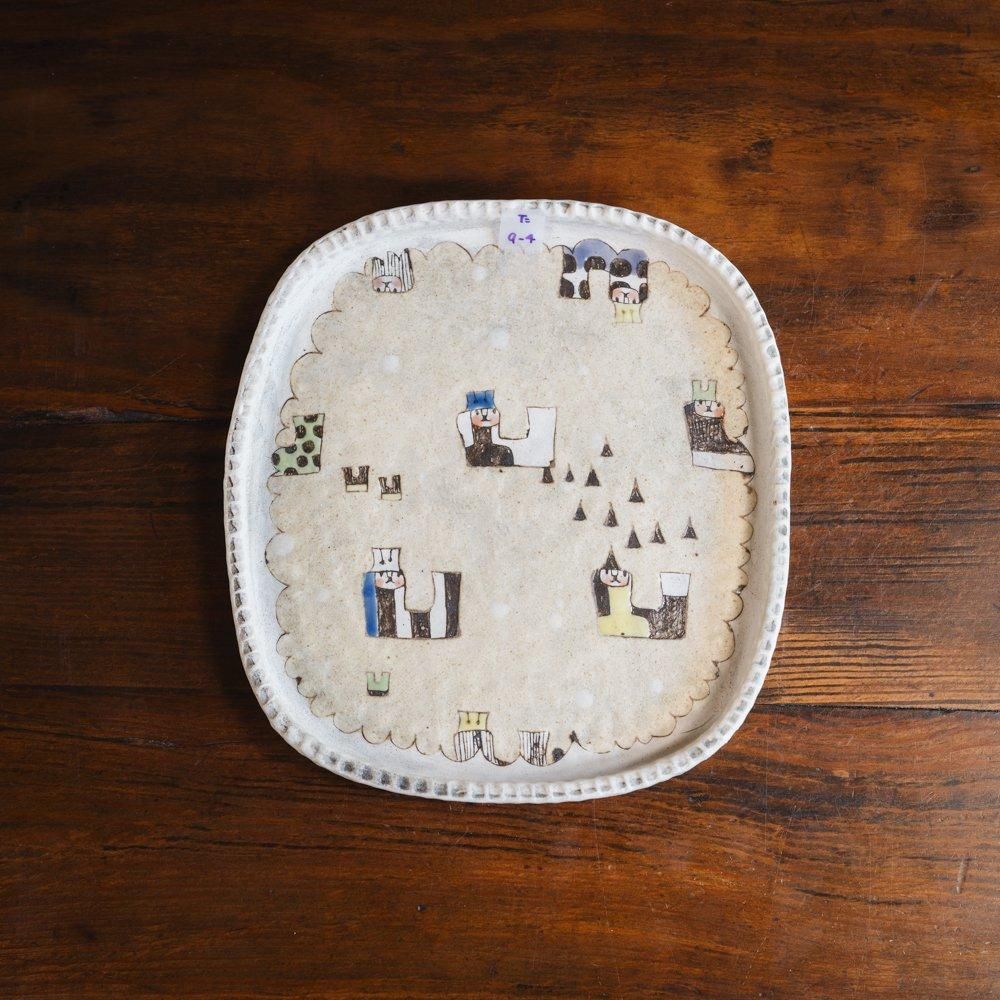 （2024年11月WEB展）高山愛　ぺたんこプレートL　た9-4
