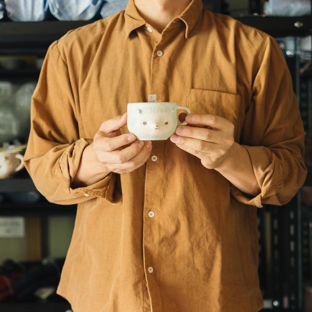 （2024年11月web展）【1点もの】こいずみちはる　face MUG　こ1-3
