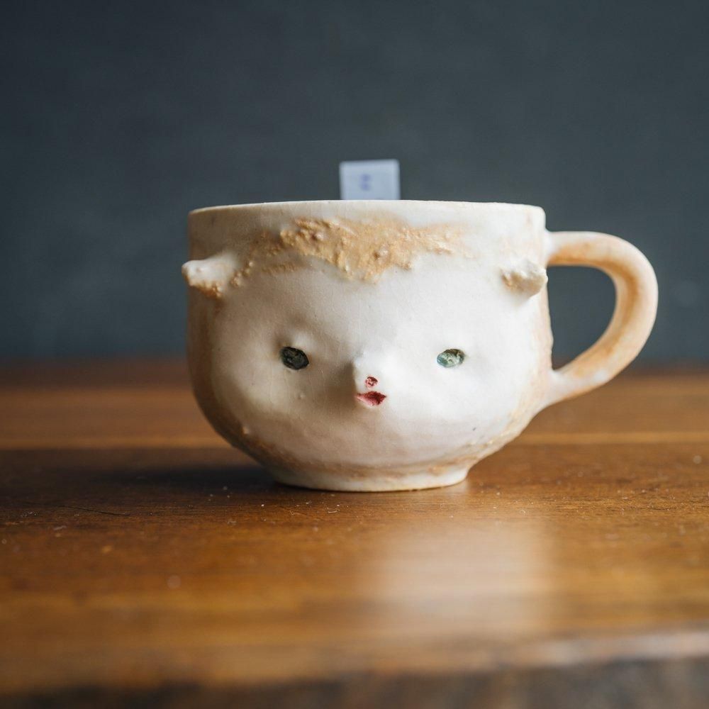 （2024年11月web展）【1点もの】こいずみちはる　face MUG　こ1-9