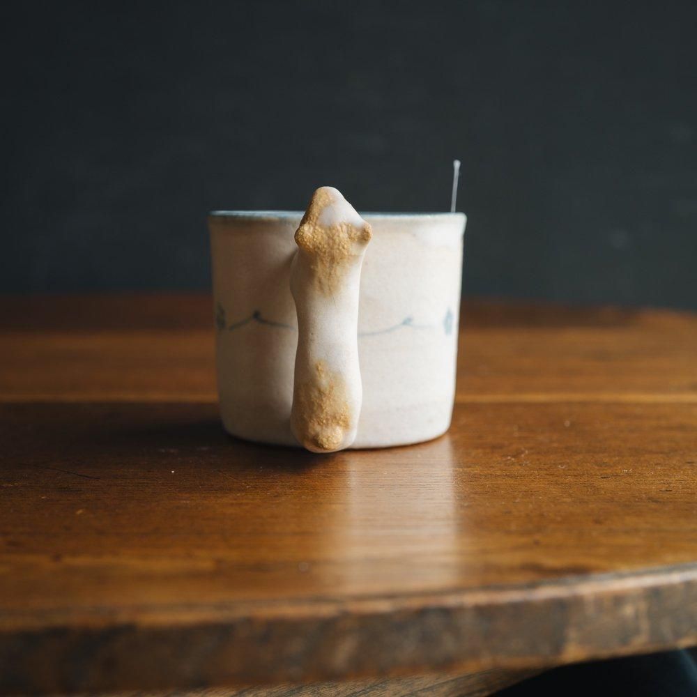 （2024年11月web展）【1点もの】こいずみちはる　dog handle MUG　こ2-4