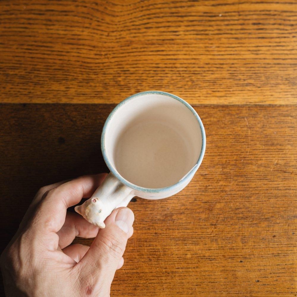 （2024年11月web展）【1点もの】こいずみちはる　dog handle MUG　こ2-5