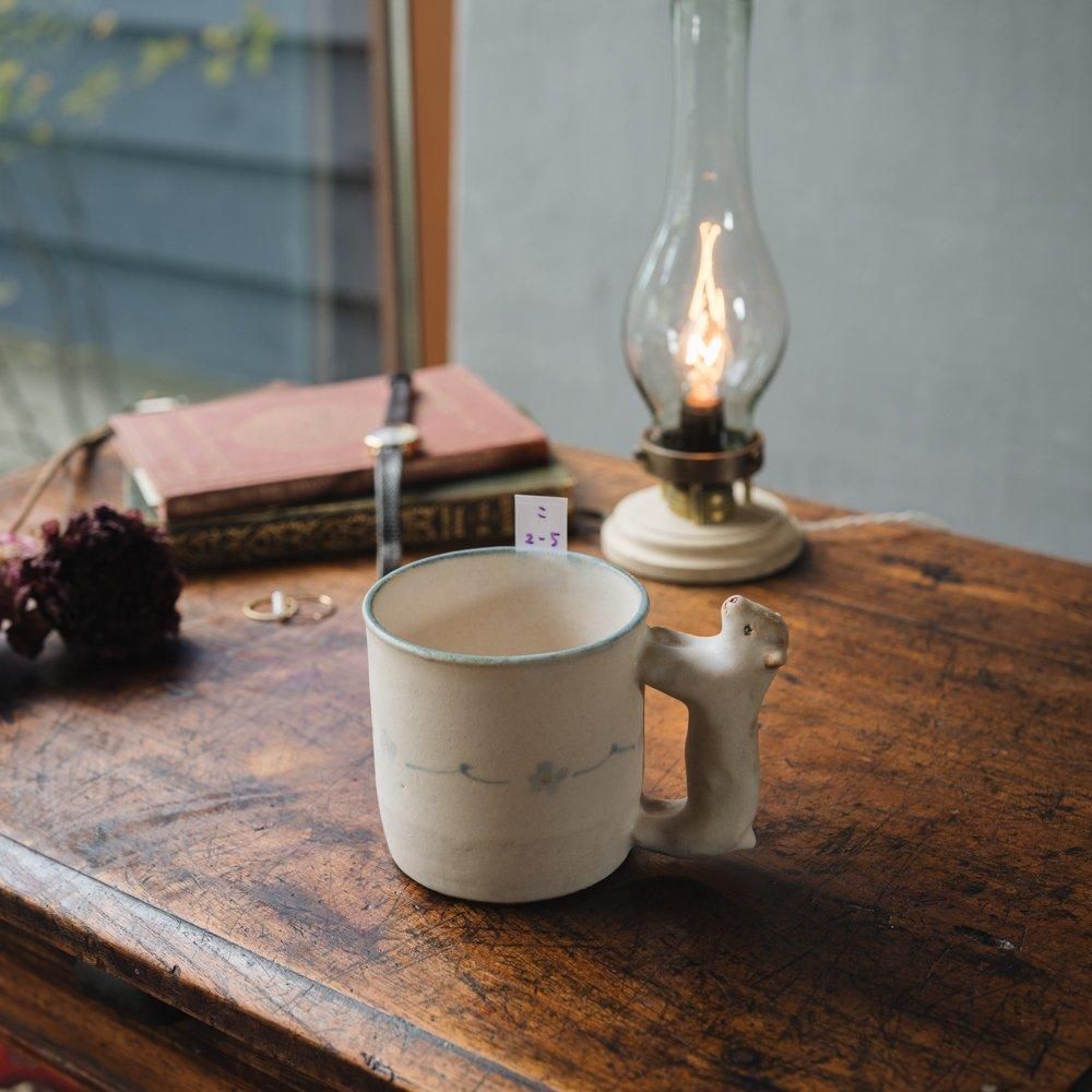 （2024年11月web展）【1点もの】こいずみちはる　dog handle MUG　こ2-5