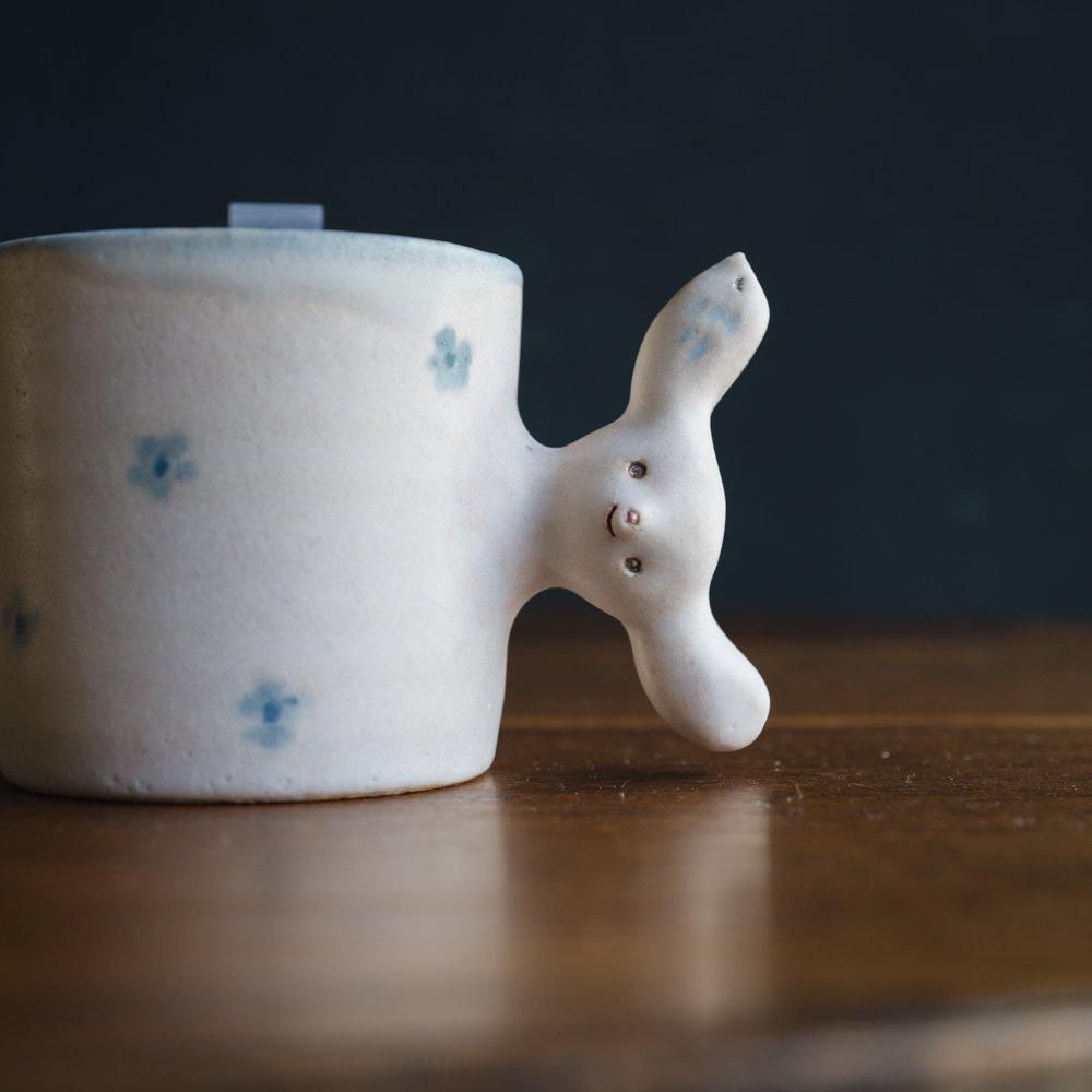 （2024年11月web展）【1点もの】こいずみちはる　usagi MUG　こ3-3