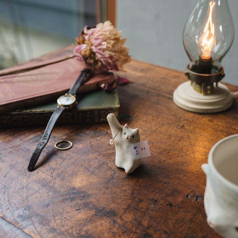 （2024年11月web展）【1点もの】こいずみちはる　cat ring holder　こ6-1