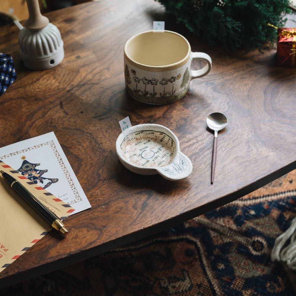 (2024年12月)    hapun pottery　花豆皿　h1-3