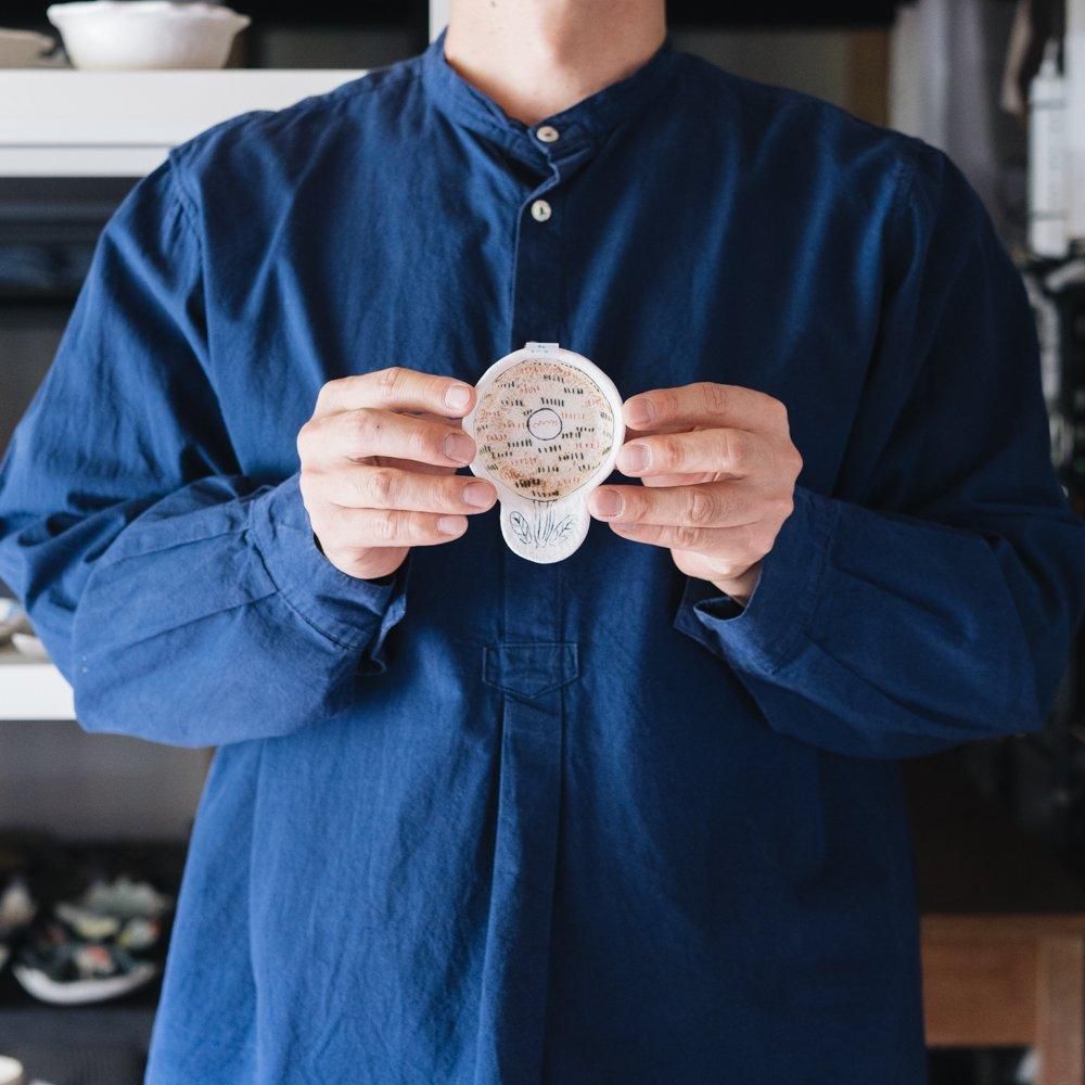 (2024年12月)    hapun pottery　花豆皿　h1-3