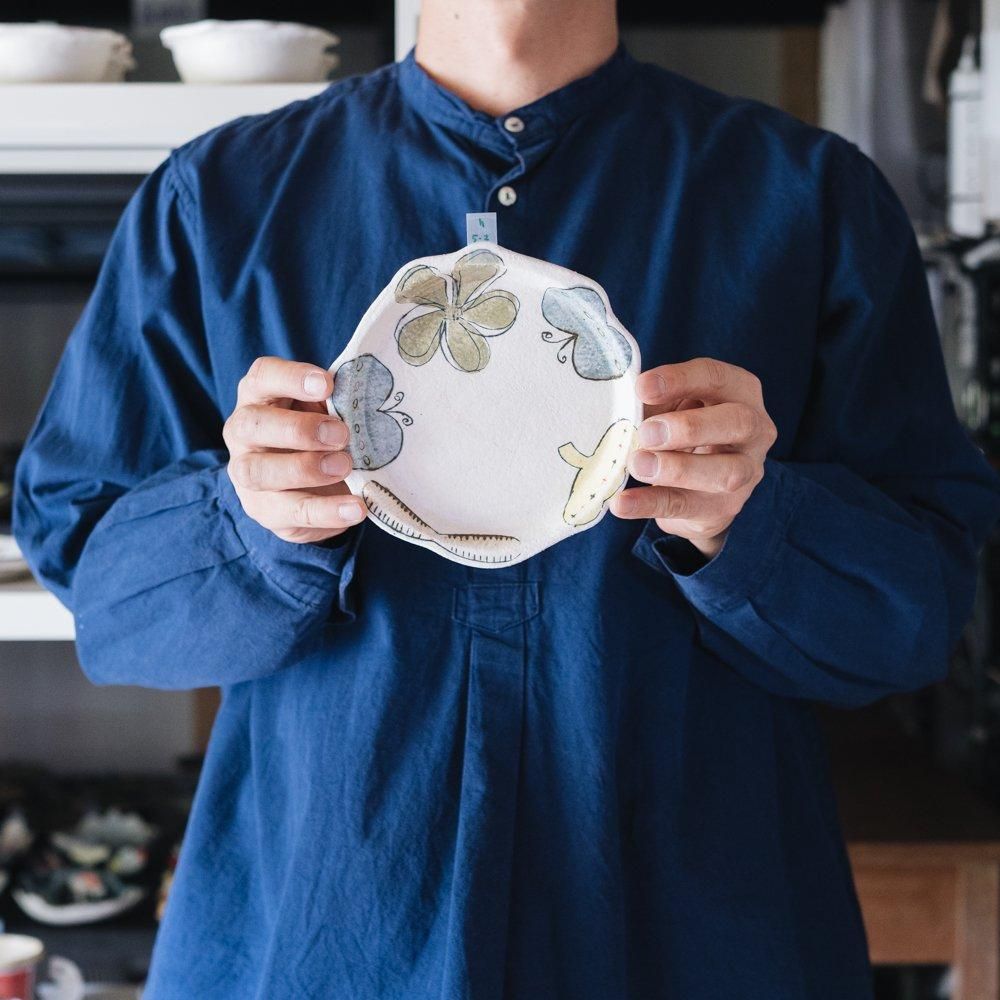 (2024年12月)    hapun pottery　リム皿M　h5-2